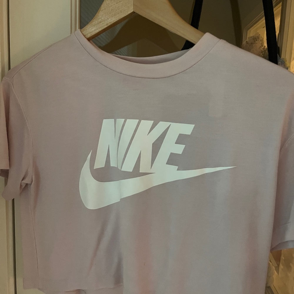 Nike Pink Cropped T-Shirt